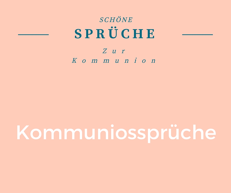 Kommunionssprüche