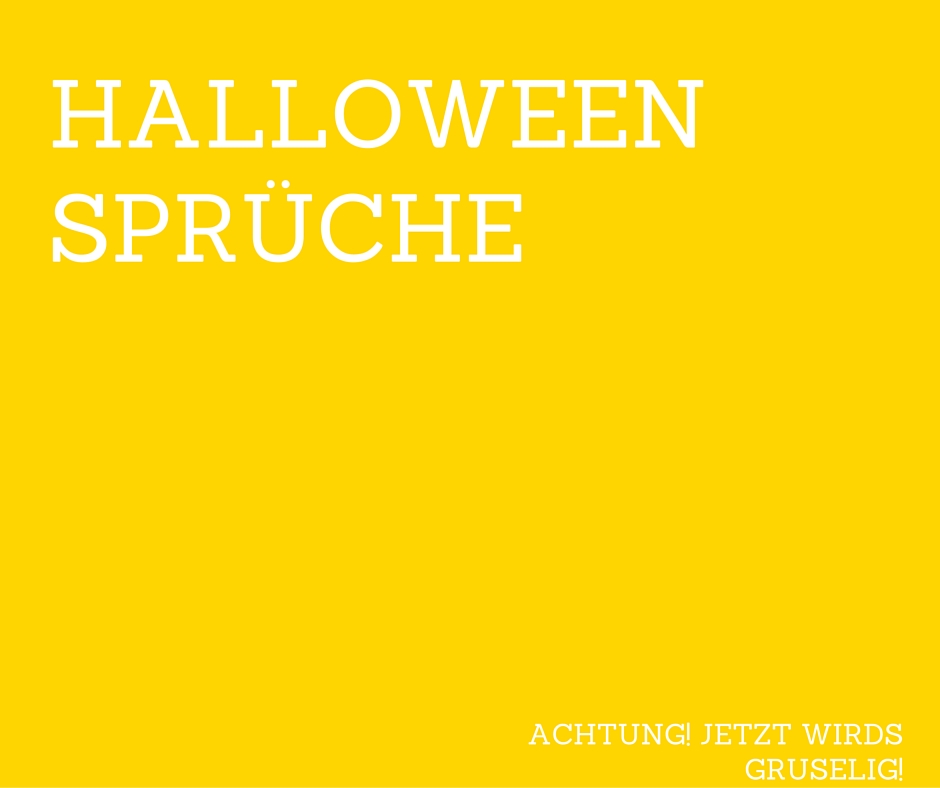 Halloween Sprüche